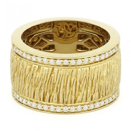 wide gold band ring DR9467