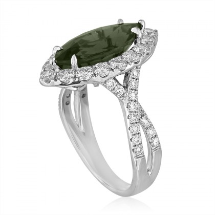 green sapphire marquise ring